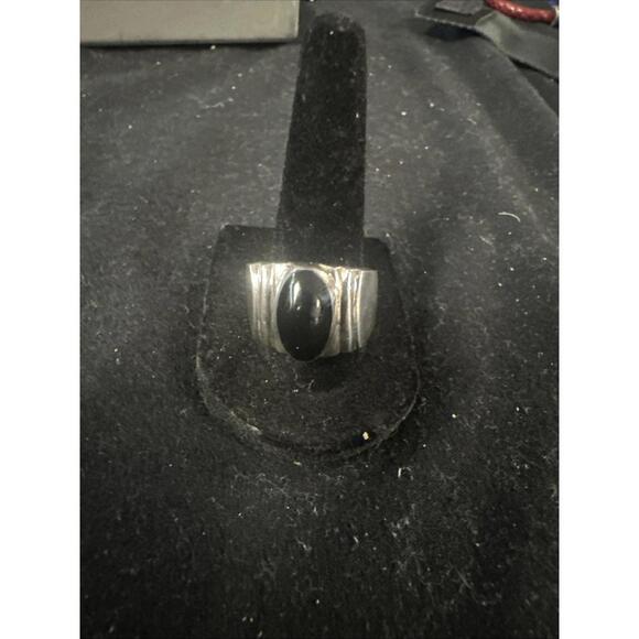 Sterling Silver/925 w Black Onyx Ring Fashion - Picture 1 of 3